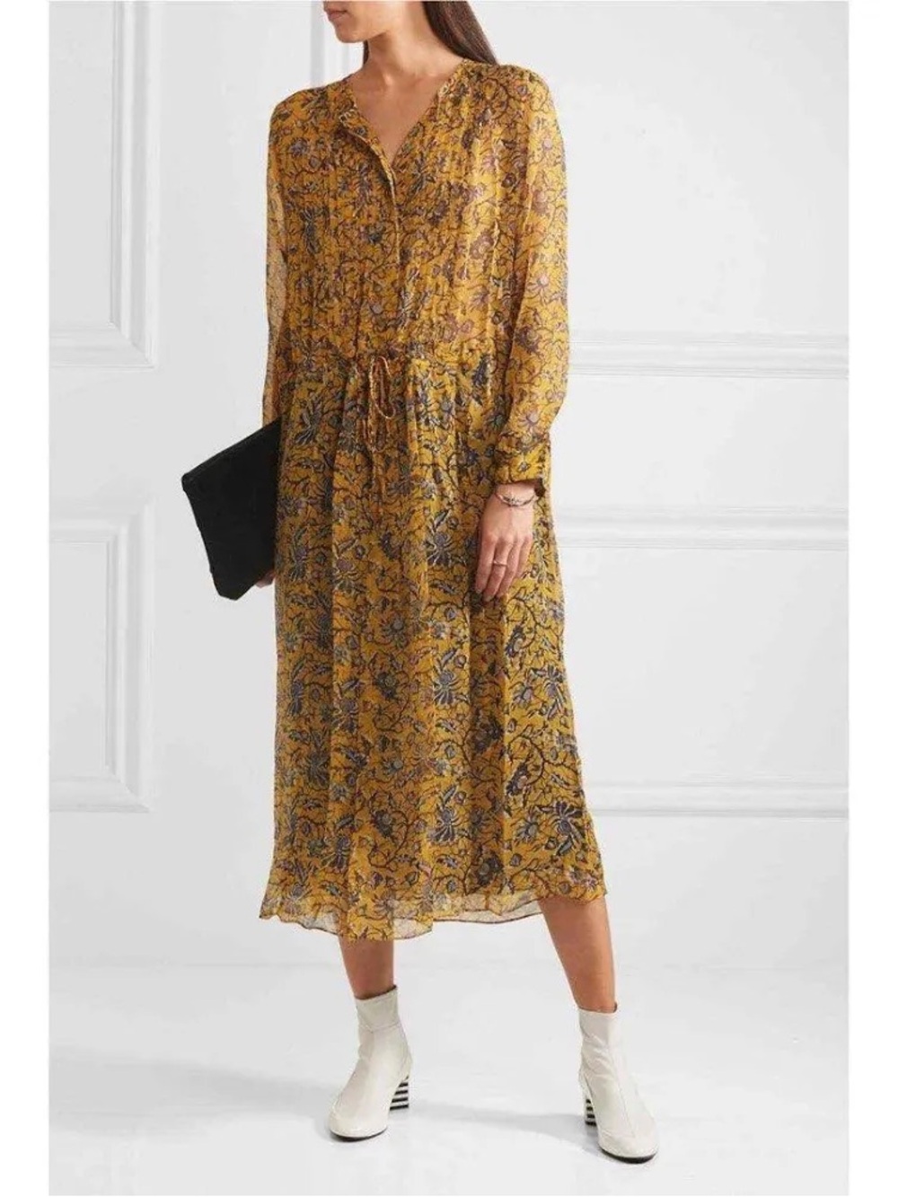 ISABEL MARANT etoile baphir silk-chiffon midi dress